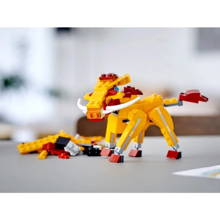 LEGO Creator 3w1 31112 Dziki Lew Struś i Guziec